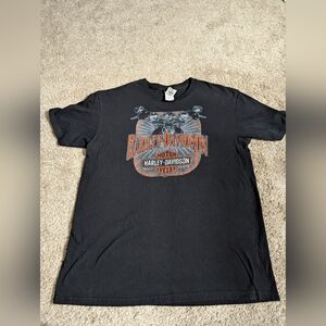 Harley-Davidson Black Men's T-Shirt XL Century,Medina OH